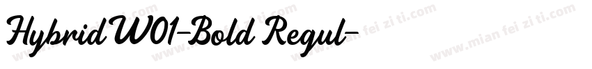 HybridW01-Bold Regul字体转换